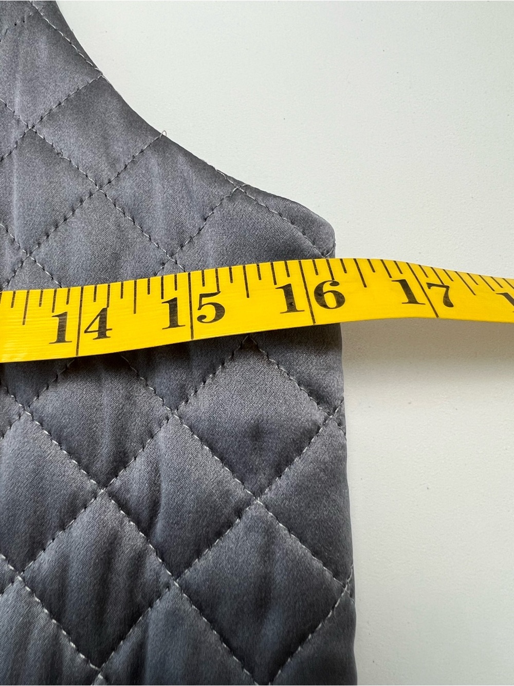 Elizabeth Wayman New York Gray Silk Quilted Sundress - Picture 8 of 16
